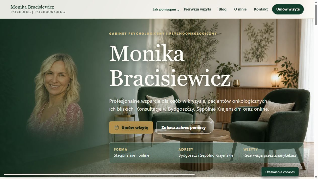 Podgląd strony psychoonkologbydgoszcz.pl